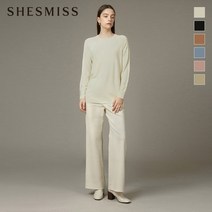 쉬즈미스 솔리드 라운드넥 니트 풀오버_SSKPOL41520