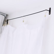 모모 커튼 벽고정 행거 주문제작 옷가게 커텐 헹거 맞춤, 회색