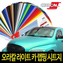 Oracal 오라칼 라이트 카 랩핑 시트지 100cmX50cm, 라이트-전션 블루