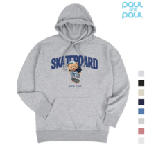 폴앤폴 폴앤폴 스케이트보드 오버핏 남여공용 후드티