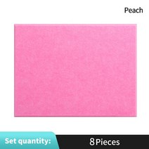 가정용방음부스 방음재 방음아트보드 방음스펀지 8pcs 벽 데칼 방음 벽 패널 음향 처리 흡음 패널 룸 방음 3d 자체 접착 패널, 복숭아, 8mm 중간 밀도