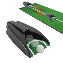 KN335 리턴퍼팅 자동리턴기 퍼터연습 골프 오토 자동리턴 퍼팅 퍼팅기 머신 퍼팅연습기 연습 연습기, 블랙, 블랙