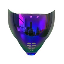ICON airflite용 Airflite 헬멧 바이저 오토바이 렌즈 Fliteshield 미러 교체 페이스 실드 액세서리, Purple