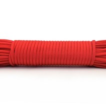 등산 로프 산악용 안전 밧줄 캠핑 줄 등반 끈 4 크기 dia.4mm 7 스탠드 코어 paracord 생존 낙하산 코드 하이킹 빨랫, 빨간색, 20미터
