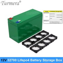 Turmera 12V 32700 Lifepo4 배터리 보관함 4S 20A BMS 니켈 무정전 전원 공급 장치 또는 바이크 오토바이 용 홀더 포함, [01] Gray BMS Nickel
