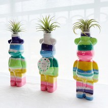 이오난사 베어브릭 색모래 화분 KIT 원예활동 만들기세트 체험키트 미술재료, 2.베어브릭 색모래 B set