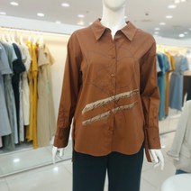 JJ JIGOTT 스텐 카라 프린트 블라우스 GJ9A0BLJ3