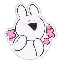 오버액션토끼 스마트폰 그립톡, 꽃, 1개