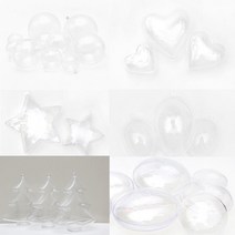 투명공 플라스틱 아크릴볼 뽑기캡슐, 01 투명공 원  5cm 5set