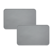 실리콘 직사각 테두리형 식탁매트 2pcs 세트, 사각_인디그레이X2