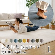 [MAX300엔 OFF 쿠폰 있음 ] 러그 러그 매트 카펫 세련된 저 반발 극 두께 두꺼운 포레스 약 190 × 240cm (L 사이즈 약 3 다다미 상당) 3 첩 북유럽 한국 인테리어 아기 방음 가을 겨울 올 시즌 거실 코타츠 시키