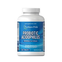PuritansPrideProbioticAcidophilusWhite100Count, 250개(1팩)