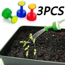 3pcs 원예 식물 급수 스프레이 헤드 청량 음료 병 물 수 상단 Waterers 모종 관개 장비 급수 도구, 녹색