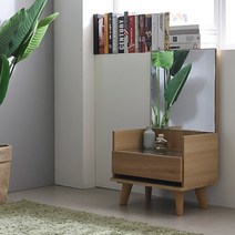 이케아 접이식 인테리어 거울 좌식화장대 낮은 앉은뱅이 국내제작 수납화장대 원룸 화장품정리, C746 아카시아