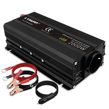 자동차 인버터 캠핑 자동차 인버터 12 V 220 전원 500W/1500W/2000W 변환기 USB EU 소켓 Webasto 볼트 v, 02 12V 220V 2600W