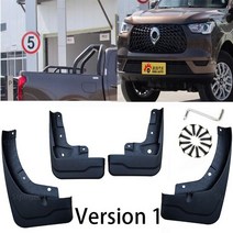 자동차 흙받이 머드가드만리 장성 대포 GWM P Ute 2019-2022 Mudflaps 스플래쉬 가드 전면 및 펜더 용, 01 style A