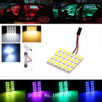 면발광 led바 캠핑전구 식빵등자동 T10 Festoon 12 24 48 SMD 5050 LED 따뜻한 화이트 버스 트럭 BA9S W5W, 한개옵션1, 10 24V 12SMD Ice Blue