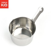 아이자와 공방 스텐 손잡이 라인 계량컵 200cc 제과 제빵 조리도구