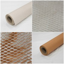 핸드메이크 칼라 크라프트 벌집 쿠션지 80g /친환경 종이 완충재-꽃 과일 선물용 포장자재, 크라프트지