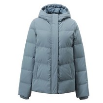 Giordano-캐주얼 솔리드 컬러 후드 오리털 재킷 85% 여성용 방풍 다운 05372703