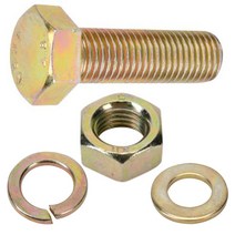 육각볼트10mm 너트 와샤 스프링와사 세트, 육각볼트M10 X 100mm(1개)세트