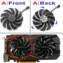 88mm t129215su pld09210s12hh 4pin 냉각 팬 기가바이트 gtx 1050 1060 1070 960 rx 470 480 570 580 그래픽 카드 쿨러 팬, 협력사, pld09210s12hh a