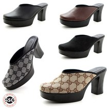 [뮬블로퍼 앞가보시 9cm] 국내제작 가볍고 발볼편한 여성 키높이통굽 펌프스구두 앞막힘 슬리퍼