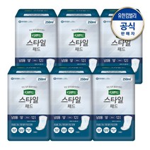 디펜드 스타일패드 프리사이즈 남성용 12p X6팩 성인기저귀/패드, 단품, 디펜드 남성 스타일패드 프리12PX6팩
