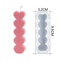 향초만들기DIY 크리에이티브 실리콘 양초 금형 수제 만들기 퐁당 케이크 초콜릿 비누 보석 아로마 왁스, 06 1PC-5