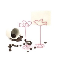 포토카드바인더 스텐딩 데스크테리어 메모 사진 폴라로이드사진 꾸미기 꽂이 네임택 명함 클립, 단일