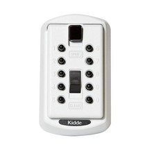 Kidde AccessPoint 001170 KeySafe 오리지널 슬림라인 푸시 버튼 결합 영구 키 잠금 박스 2키 티타늄 그레이 001413