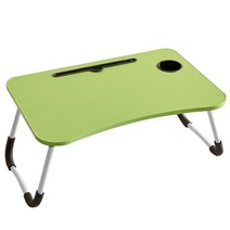 델리아리빙 다용도 미니 접이식 베드 테이블 베드 트레이, 그린