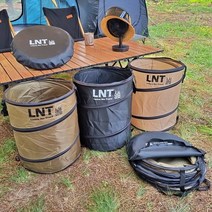 LNT 캠핑 쓰레기통 폴딩바스켓 분리수거 휴지통 팝업 트래쉬백 접이식 수납 바구니, LNT 폴딩 블랙