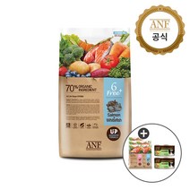 [공식] ANF 식스프리 플러스 강아지 사료 모음 (1.8kg 5.6kg 소고기/연어 양고기/쌀 연어흰살생선 오리/연어), ANF독 캔 랜덤2개+ANF독 샘플5개+러브미1개, ANF 독 식스프리 플러스 연어흰살생선 1.8kg