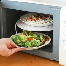 장갑이 필요없는 전자레인지 오븐 용기받침대 2단 회전판, 상세페이지 참조, 상세페이지 참조