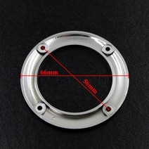 2x2 인치 ABS 서브 우퍼 스피커 메쉬 그릴 커버 실버 56mm, 한개옵션0