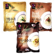 E-An스토리 청정원 대용량 양송이 쇠고기 크림 스프, 이안 쇠고기수프1kg