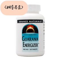 소스네츄럴 과라나 추출물 900mg 60정 2통 카페인 에너자이저 소스내츄땡, 60개, 1개