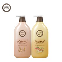 아모레퍼시픽 [무료배송]해피바스 바디워시900g(순한+촉촉) 바디워시, 1세트