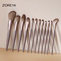 쉐딩브러쉬 12PCS 블랙 메이크업 브러쉬 세트 파운데이션 블렌딩 아이 브로우 팬 블러쉬 pinceaux de maquillage 키트, [01] Black