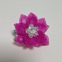 꽃볼마커 골프악세사리 골프볼마커 + 자석클립 세트 필드용품, 진핑크