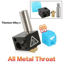 3DSWAY 3D 프린터 부품 E3D V6 Hotend 모듈 금속 보어 4.1mm PTFE 인후 화산 가열 블록 M6 노즐 1.75mm 필라멘트, BP6 Module_BP6 TA All Metal