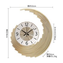 북유럽 모던 인테리어 벽시계 시계 벽시계 거실 가정용 시계 모던 심플 무음대 아트 크리에이터 라이트 북유럽 인테리어 벽시계, 01 봉황괘종소호