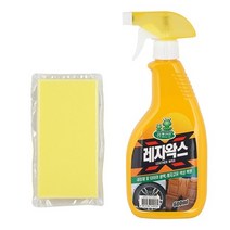 레자왁스 600mL 스펀지 포함 내장제 타이어 광택 자동차가죽시트왁스/자동차레자시트왁스/자동차내장제왁스/레자색상복원/대쉬보드광택제/타이어광택제/청개구리왁스, 단일 모델명/품번