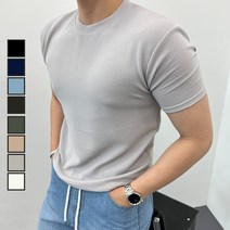 이브컴퍼니 남자 머슬핏 운동 헬스복 반팔 티셔츠 (4164-1)