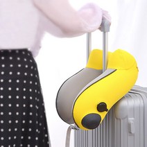 목베개 여행용 목베게 에어 쿠션 차량용 목쿠션 휴대용 베개, 딥인디고