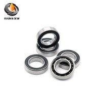 하이브리드 자전거 바이크 통근 용1Pcs 6801 하이브리드 세라믹 베어링 12x21x5mm ABEC-7 자전거 하단 브래, 한개옵션0