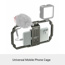 SmallRig DSLR 카메라 클램프 범용 보조베터리 홀더 Iphone 13 호환 53mm 81mm Vlog Rig 2790, 02 universal phone cage