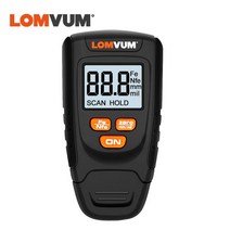 도막측정기 두께 페인트 LOMVUM-자동차 페인트 코팅 두께 게이지 필름 감지기 측정기 디지털 자동차 테스, 01 Black