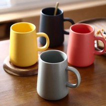 ⊙♭한정판매◎ 물컵 카페 1P 도자기 ON 머그잔 머그컵 커피잔 머그 (u†h♩G), Mognol™ 레드_Mn™